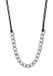 NAEMI Halsketting Zwart Zilver Staal 45 cm