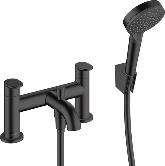 Hansgrohe Vernis Douche- en badkraan Mat Zwart 4059625330043