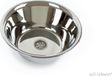 Inox évier, lavabo de camping, lavabo, diamètre 24 cm, évacuation 19 mm, convient pour yacht, bateau, camping-car