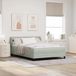 Prolenta Maison Exclusive - Lit boxspring avec tête de lit gris clair 140 x 190 cm, velours