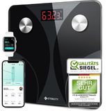 Etekcity Lichaamsvetweegschaal – precisie tot 0,05 kg | Personenweegschaal met gratis gepersonaliseerde eet- en trainingsplannen, lichaamsweegschaal met lichaamsvet en spiermassa
