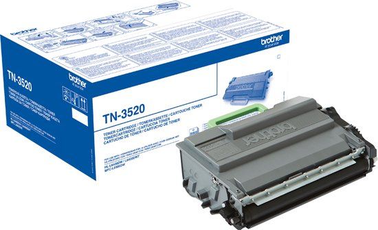Brother TN-3520P Toner Cartridge - Black - Original - 20000 Pages - 1 Pack