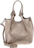 GIANNI CHIARINI Leren handtas schoudertas Dua Handbag Mirage - Clay goudkleurig