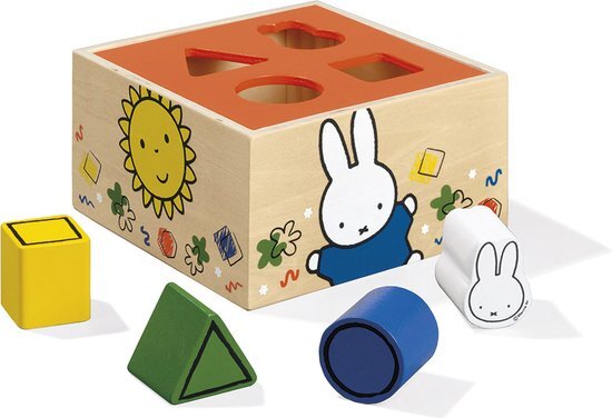 Bambolino Toys houten speelgoed vormenstoof Nijntje - peuter kleuter educatief speelgoed