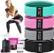 Bandes de fesses en tissu pour Femme - Lot de 4, antidérapantes et résistantes à l'entraînement - Élastique de résistance - blanc - 5 lots
