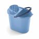 Mery 0312.31 Ovale Emmer 12 Liter Met Wringer, Polypropyleen, Blauw, 25 x 34,5 x 31 cm