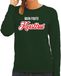 Bellatio Decorations Mijn foute Kersttrui in sierlijke letters - groen - dames - Kerst sweater / Kerst outfit XL