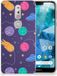 B2Ctelecom Back Cover voor Nokia 7.1 Silicone Back Cover Space