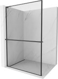 Mexen Kioto+ L Paroi de douche avec étagère Walk-in 90 x 200 cm, cadre noir, noir