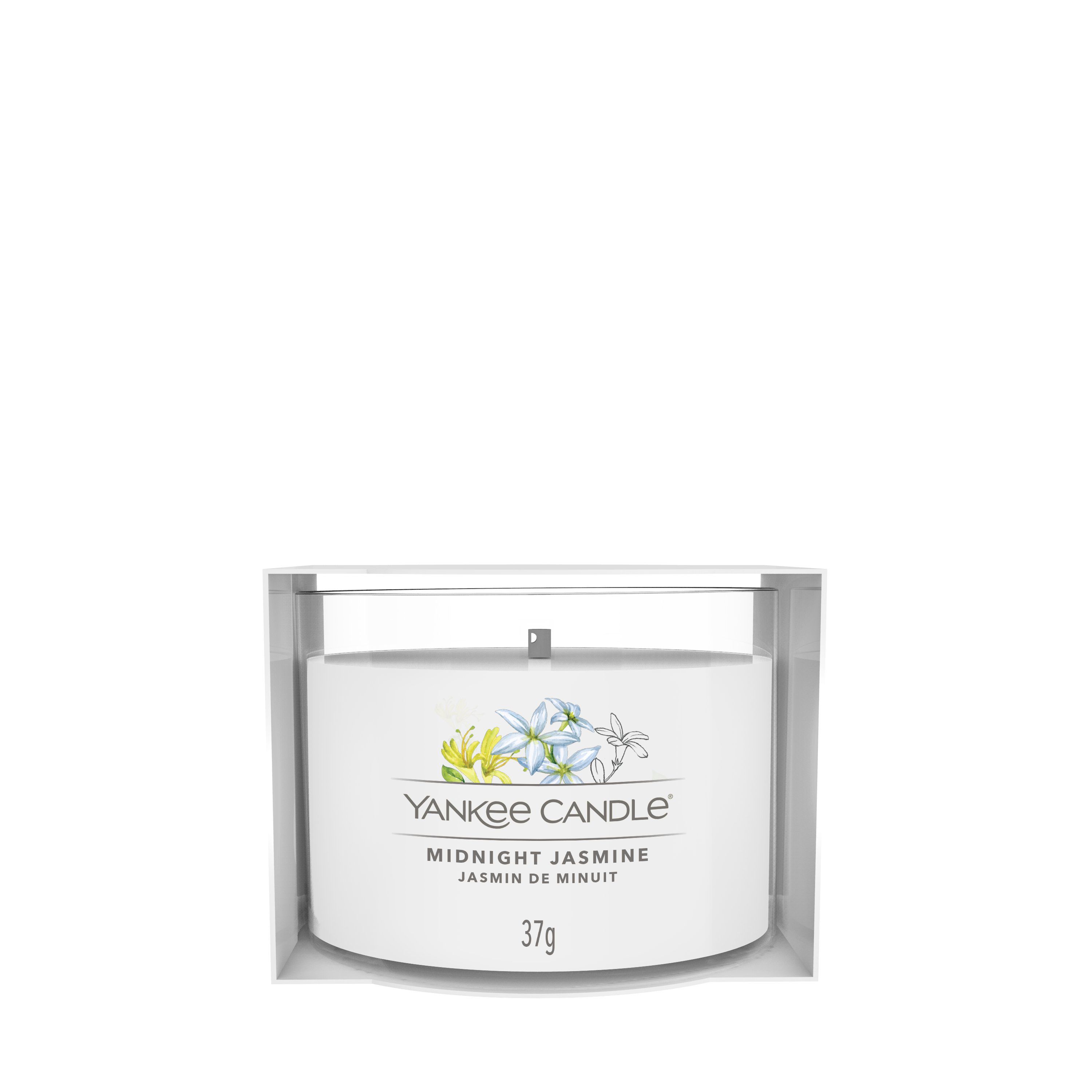 Yankee Candle Midnight Jasmine Scented Round Candle - White