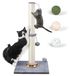 Merkloos Interactieve krabpaal voor katten met kattenkruidballen
