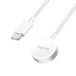 LogiLink Smartwatch Inductie-laadkabel voor Apple, Wit, USB-C, 1,0 m