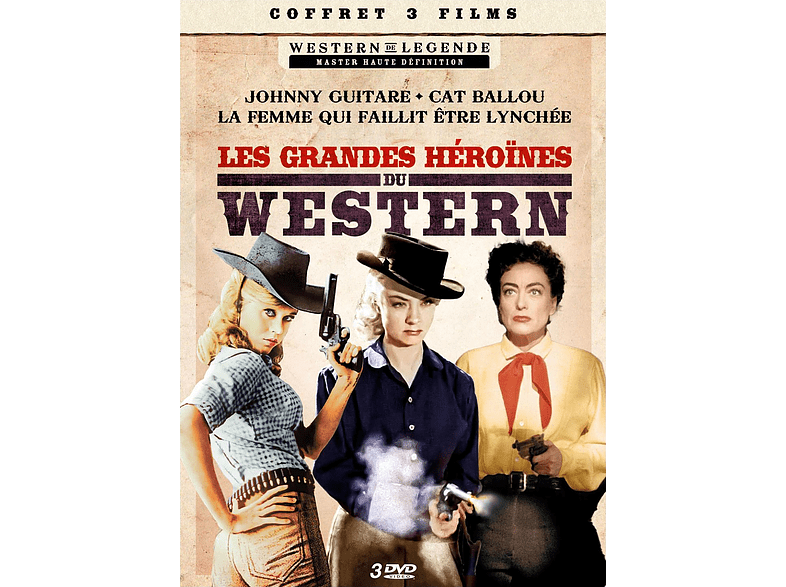 SIDONIS coffret les grandes héroïnes du western: 3 films - dvd