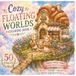 Cozy Floating Worlds Coloring Book