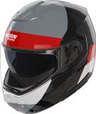Nolan N90-3 06 Blocco Helm - Systeemhelm - Zwart/wit/rood - Maat XL