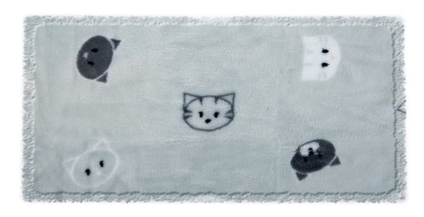 TRIXIE 37168 Deken Mimi Softpluche Lichtgrijs - 70 cm