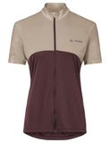 VAUDE Matera FZ Tricot Dames Fiets-Sportshirt Slanke Pasvorm Dark Oak