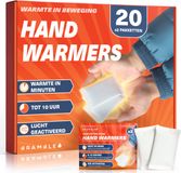 Merkloos / Sans marque Bramble – 40 Handwarmers (20 Pakken) – Zelfverwarmende Zakwarmers – 8 Uur Warmte – Voor Handschoenen, Outdoor & Sport