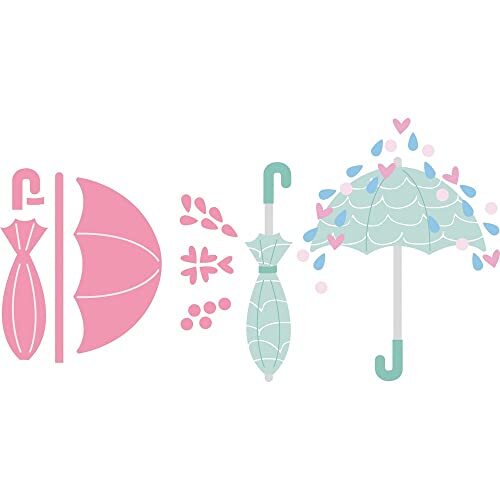 Marianne Design Collectables, paraplu van Marleen, ingewikkelde ontwerpen en reliëfdetails voor papierambachten, roze, one size