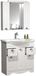 Casalo XL ensemble de meubles de salle de bain 3 pièces lavabo largeur 75 cm meuble-lavabo miroir commode style champêtre Casalo XL