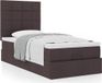 Maison Exclusive - Lit plateforme avec matelas, gris foncé, 90x200 cm, textile