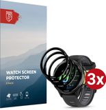 Rosso Hybrid Glass Geschikt voor Garmin Forerunner 970 - PMMA Glas Screen Protector - Ultradun Plexiglas - Horloge Beschermlaag (3-Pack)