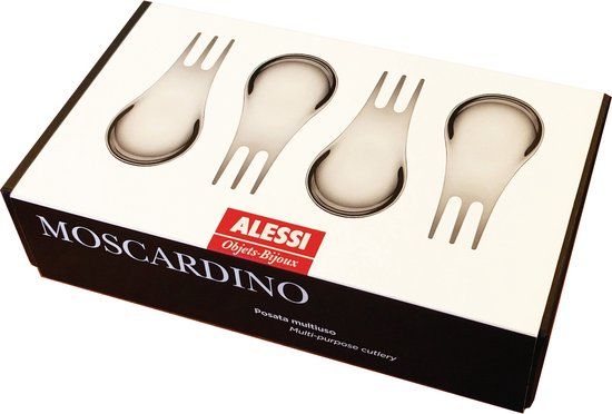 Alessi Moscardino Bestekset Van 4 - Multi Colour - RVS