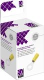 TRU COMPONENTS T2010C293 Ringkabelschoen Dwarsdoorsnede (max.): 6.0 mm² Schachtdiameter: 4.3 mm Deels geïsoleerd Geel 10 stuk(s)