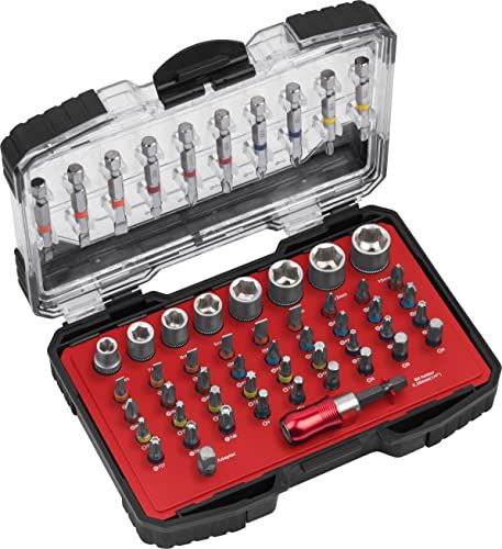 Connex Bit- en dopsleutelset 56-delig - 1/4 inch - incl. mini-ratel & magnetische bithouder