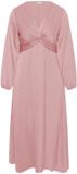 KAFFE Curve Damesjurk Kcjamie Lange Mouw V-hals Effen Polyester Zephyr CC Maat 52