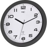TFA Dostmann 60.3554.10 Wandklok Zendergestuurd 50 mm x 320 mm Antraciet Slepend uurwerk (geluidsloos)