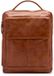Manfield Cognac leren unisex rugzak