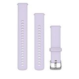 Garmin Quick Release 18mm Siliconen Bandje Periwinkle Purple / Silver