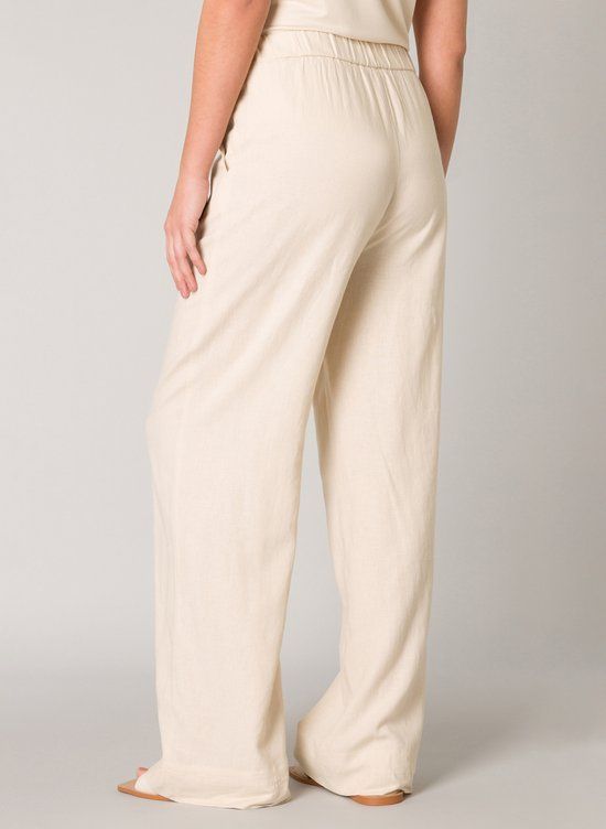 BASE LEVEL Yul Pants - Light Beige - maat 40