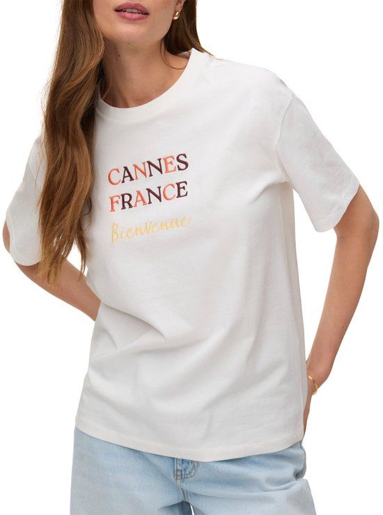 Vero Moda Sara Mia Top Box Shirt Dames - Wit - Maat XL