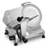 VEVOR Elektrische multifunctionele snijmachine voor bevroren vlees, 400 W, messen van koolstofstaal, afneembaar, 30 cm lang, met opvangbak, instelbare snijdikte van 0-15 mm
