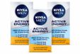 NIVEA MEN 3 x Active Energy Wake-up Gezichtsgel met Cafeïne - 50 ml