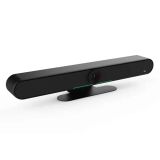 Boom Halo 4K AI Video Bar (noir) avec grand angle 120°, zoom numérique 10x, réseau 6 micros, haut-parleurs 10W, Bluetooth 5.0, cadrage automatique, suivi vocal, USB 3.0 HDMI Plug & Play pour configuration de salle de réunion
