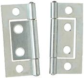 Merriway BH03826 (2 stuks) helder verzinkt verzonken deur kast scharnier, 50 mm (2 inch) - pak van 2 stuks