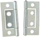 Merriway BH03826 (2 stuks) helder verzinkt verzonken deur kast scharnier, 50 mm (2 inch) - pak van 2 stuks