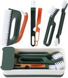 Unyqoos® Set complète de brosses de jointoiement pour nettoyage intensif de salle de bain et cuisine