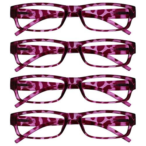 Reading Glasses Company Roze Schildpad +1.00 - 4 Pack