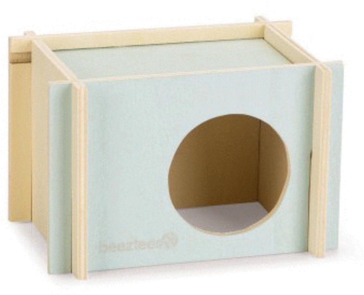 Beeztees Knaagdierhuisje Bildup Hout 17 cm - Mint