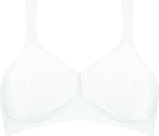 Triumph Modern Soft + Cotton N Dames Beugelloze beha - Wit - Maat 85A