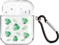 By Qubix AirPods 1/2 hoesje Painting series - hard case - Green leaf - Schokbestendig