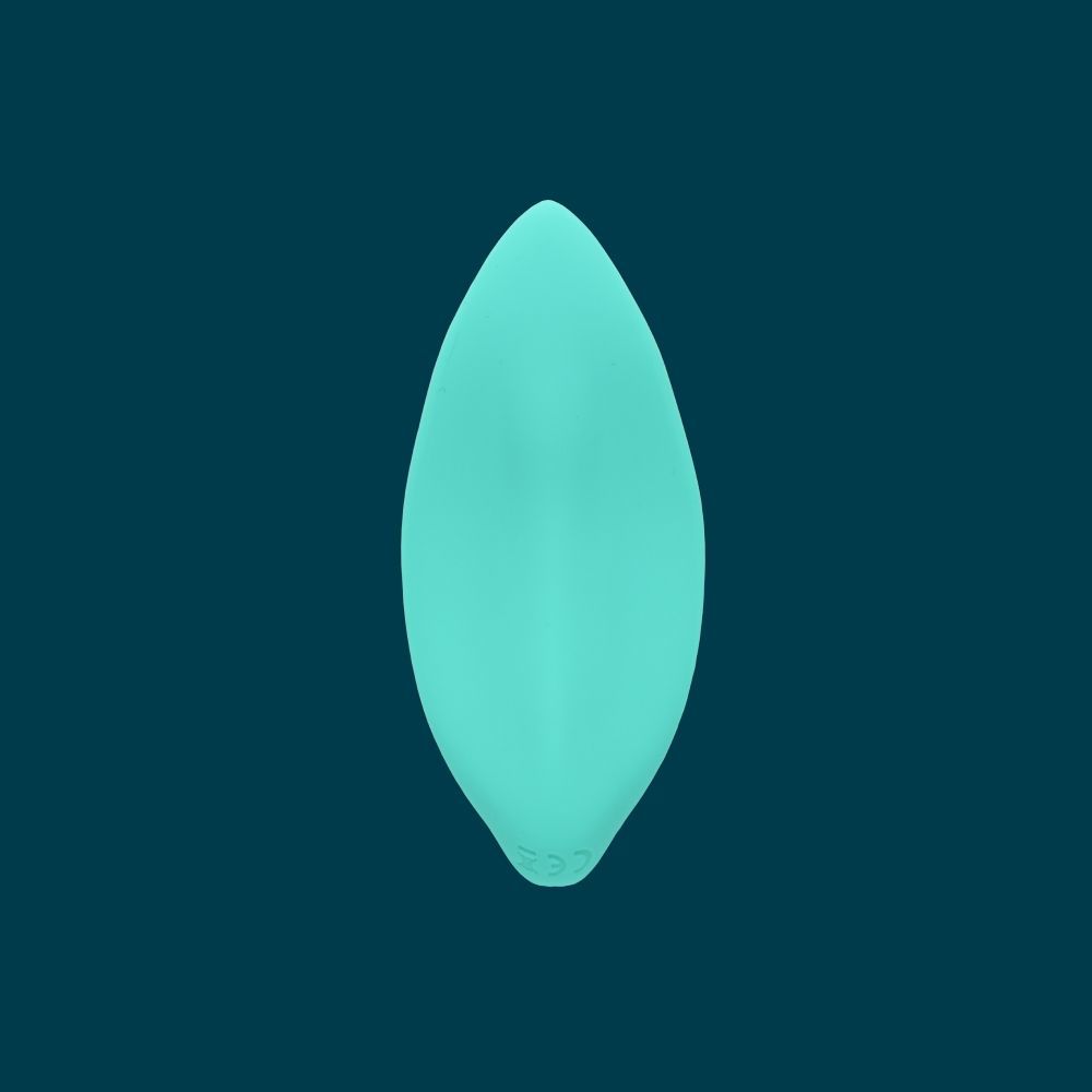 ROMP Wave Mini Vibrator - Mint - Clitoral Stimulation - Silicone - Ambidextrous