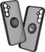 Techsuit Hoesje geschikt voor Samsung Galaxy A35 - Glinth Back Cover met ring en magneet - Zwart
