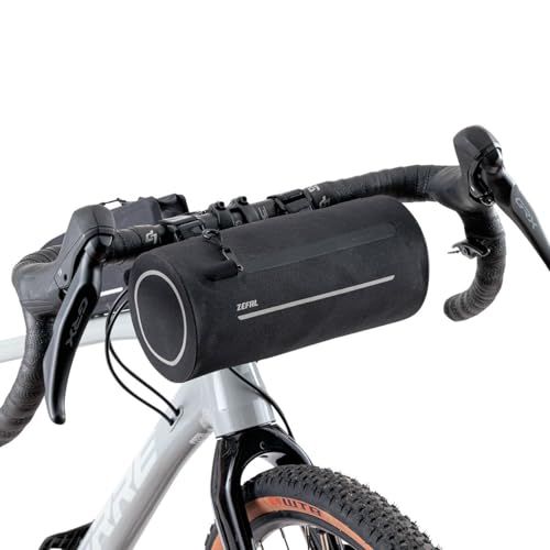 ZEFAL Z Adventure F2 Fietsstuurtas, compact, licht en waterdicht, universele bevestiging aan stuur, zwart, 2,5 liter