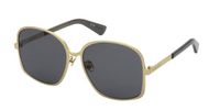 Dia Nina Ricci SNR400 Vrouwen Zonnebril - Goudkleurig/Roze Goud - Vierkant - 60mm