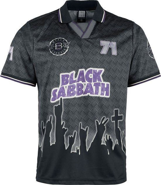 Black Sabbath Crowd Rock FC Heren Jersey - zwart - XXL